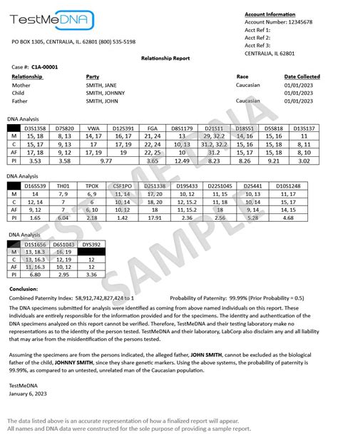how to read a paternity test|How to Understand your Paternity Test Results: Comprehensive .